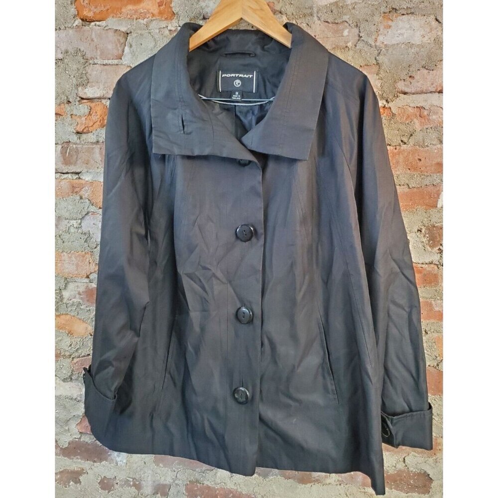 Portrait Black Jacket Coat Womens Size 1x